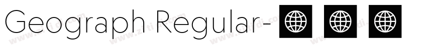 Geograph Regular字体转换